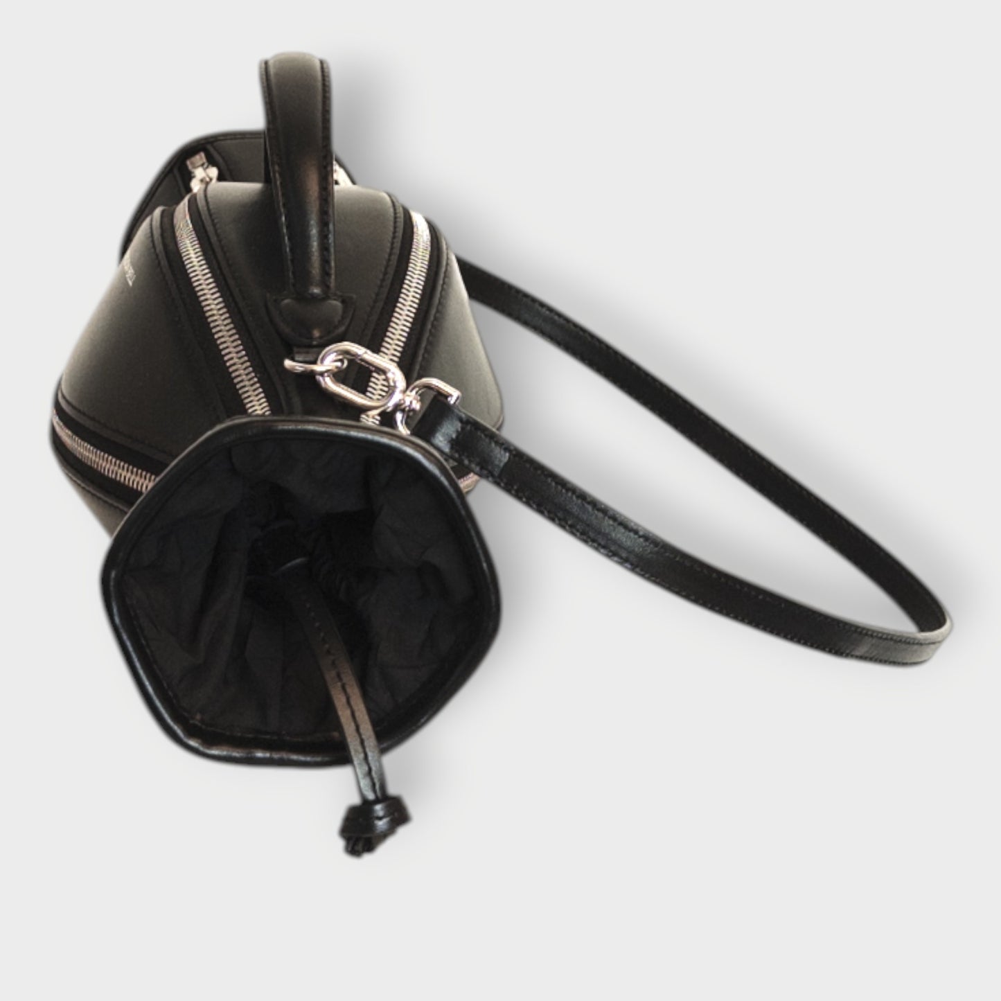 Leather Zip Detail Vaso Bag