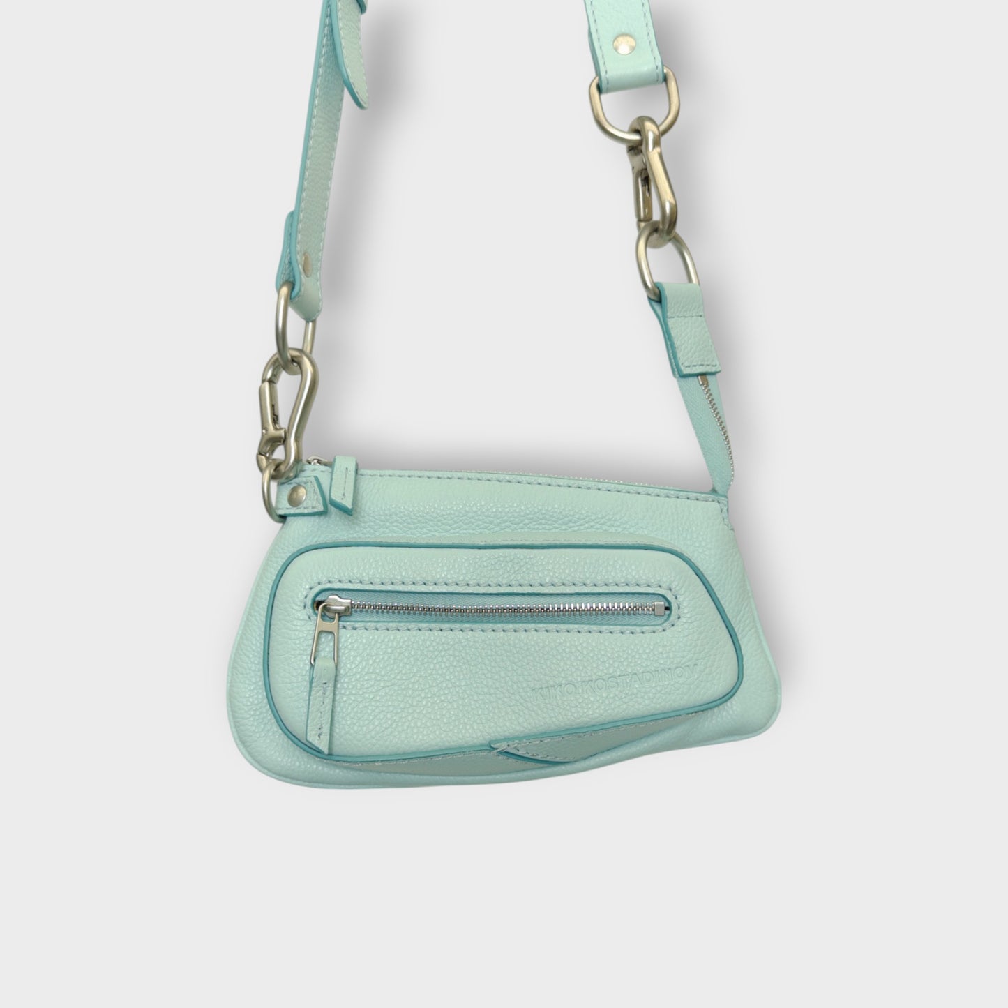 Blue Amlen Pochette Leather Bag