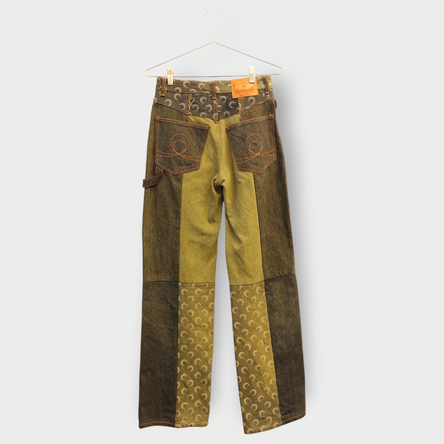 Panelled Crescent Denim Jeans
