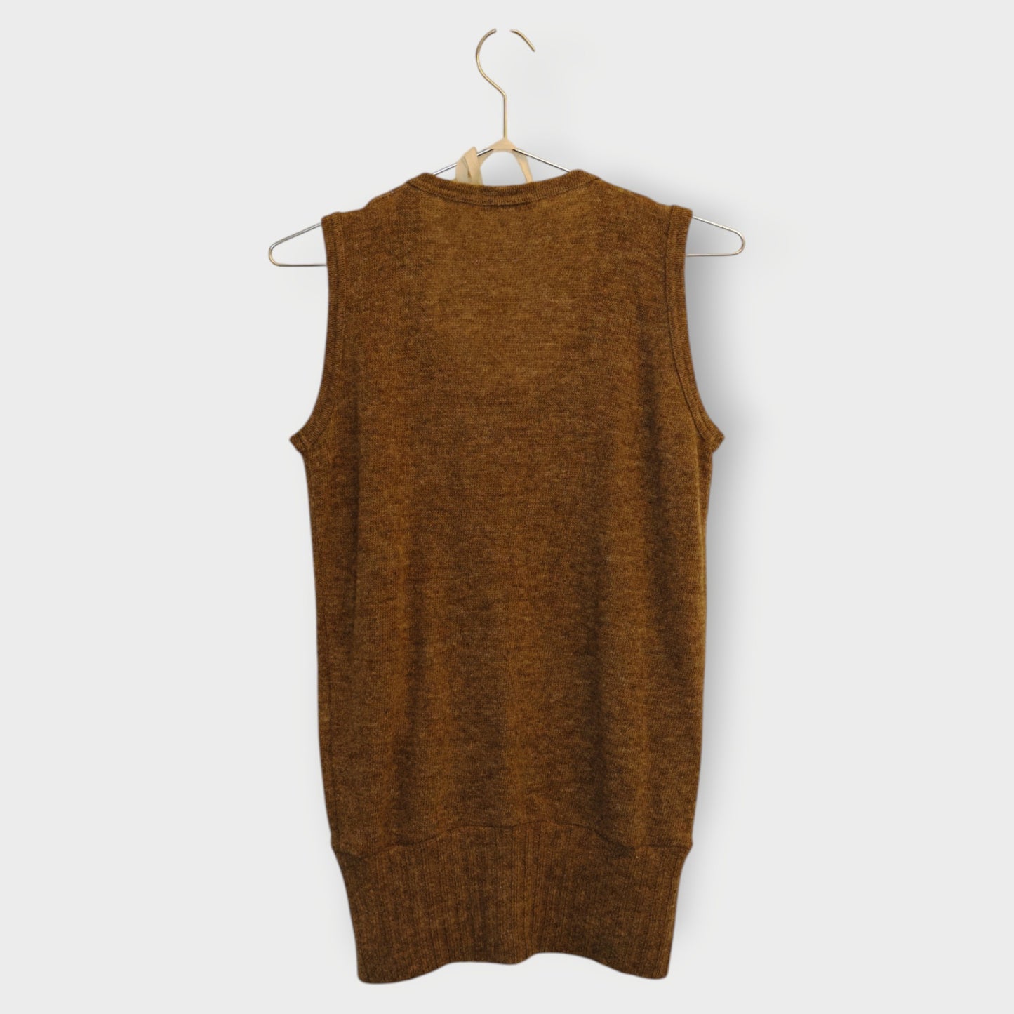 Wool Pearl Collar Vest