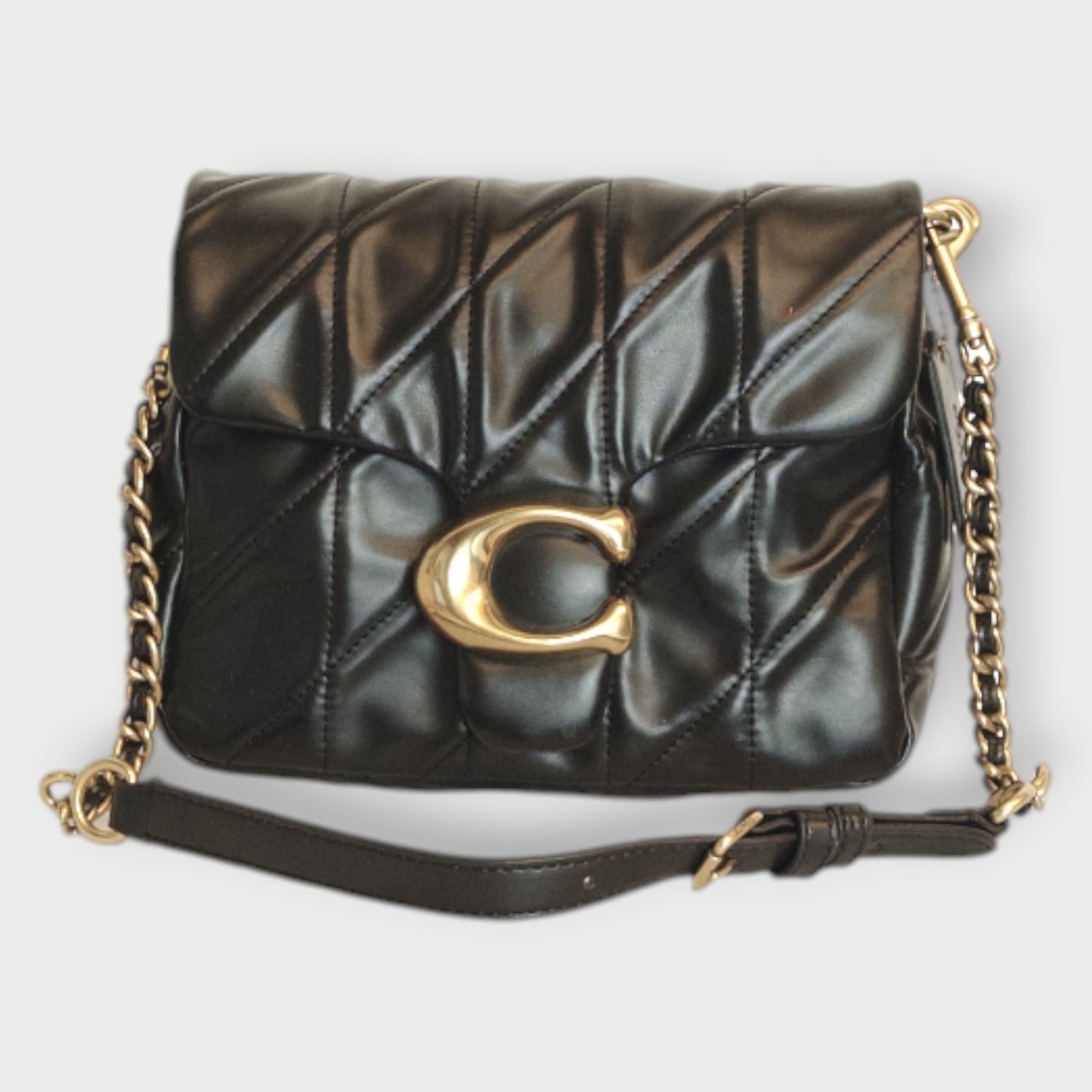 Leather Time Square Tabby Bag