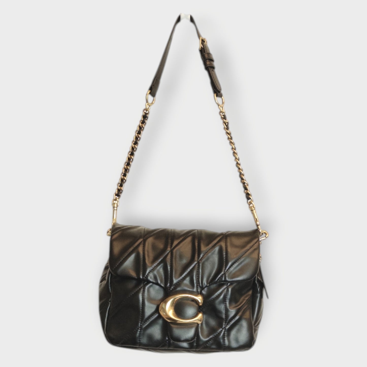 Leather Time Square Tabby Bag