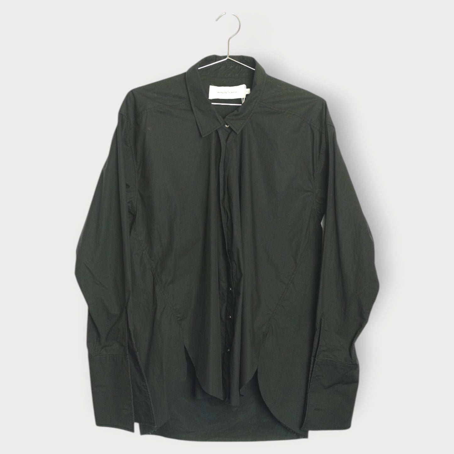 Cotton Frayed Hem Shirt
