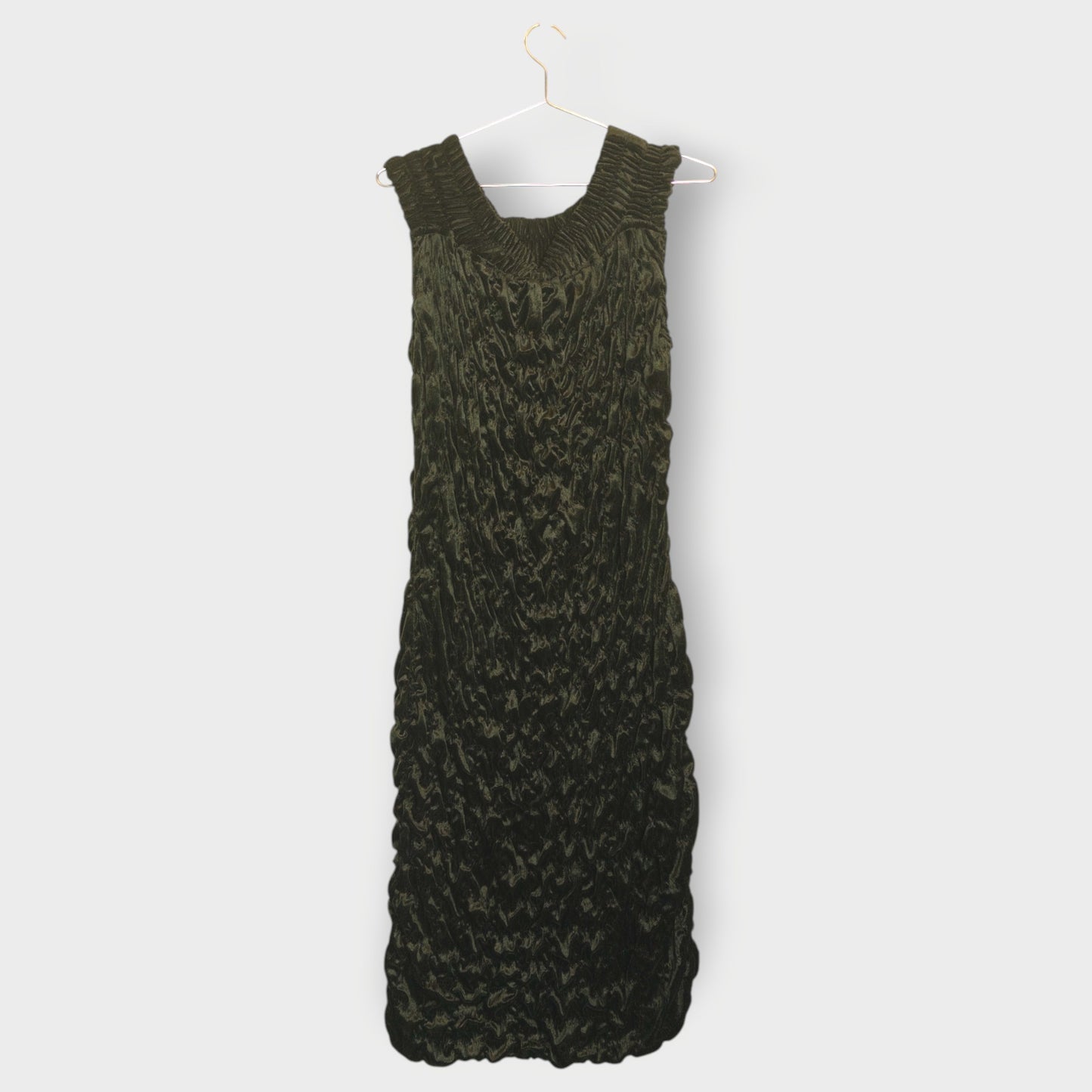 Velour Ruched Dress