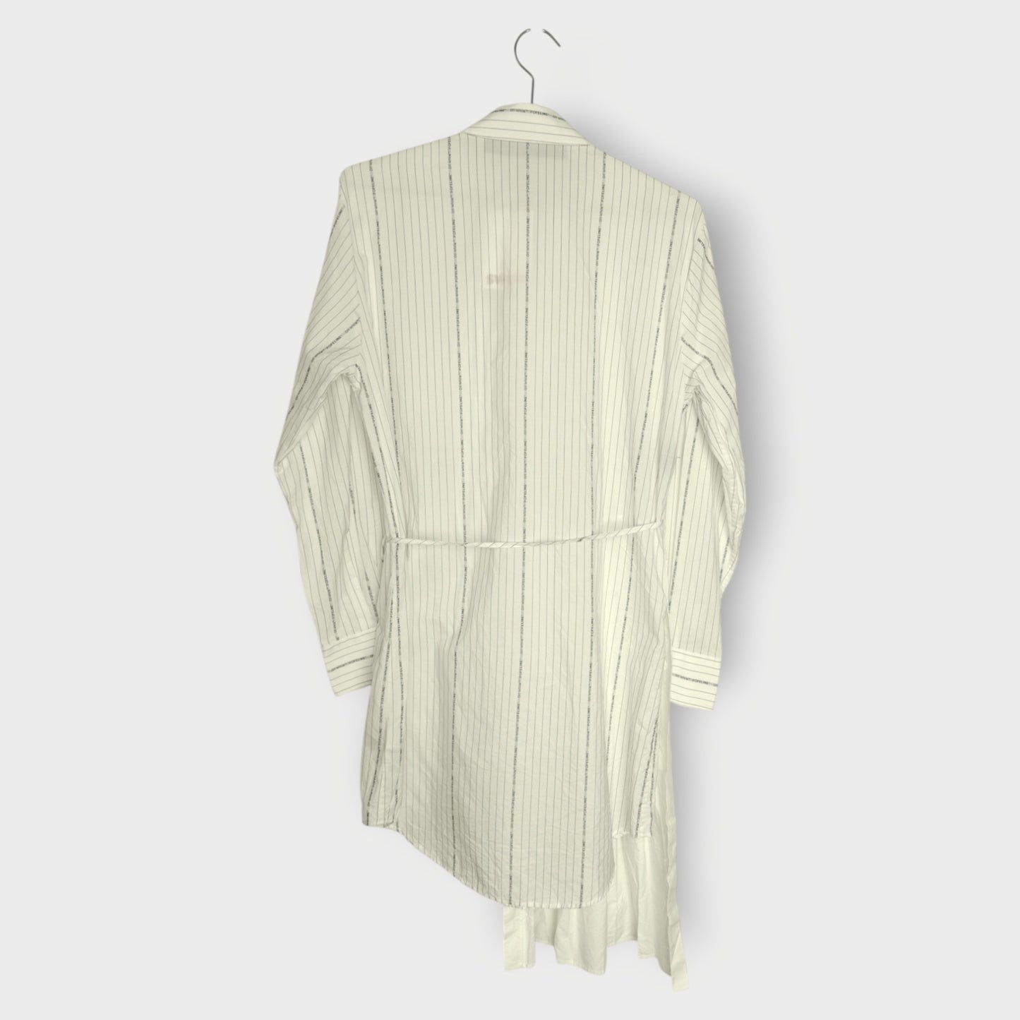 Logo Pleated Shirt Dress