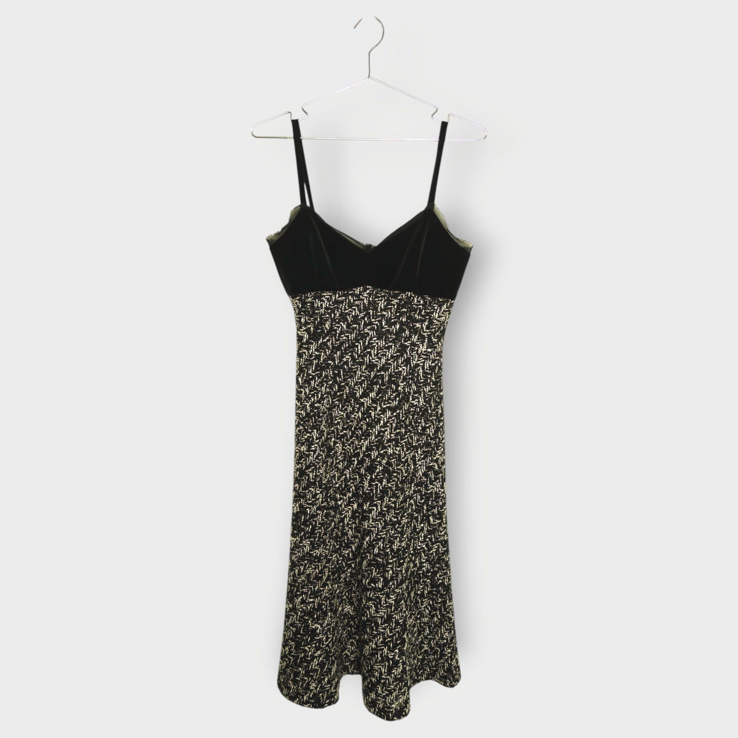 Velvet & Tweed Bias Cut Midi