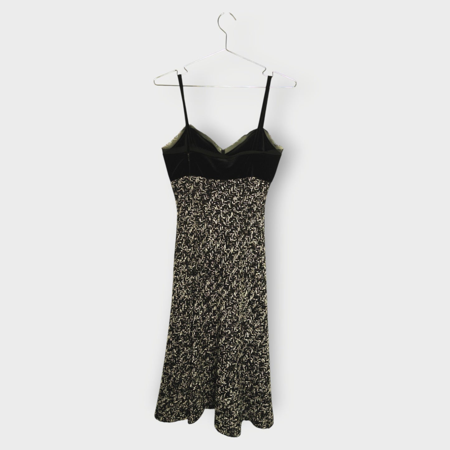 Velvet & Tweed Bias Cut Midi
