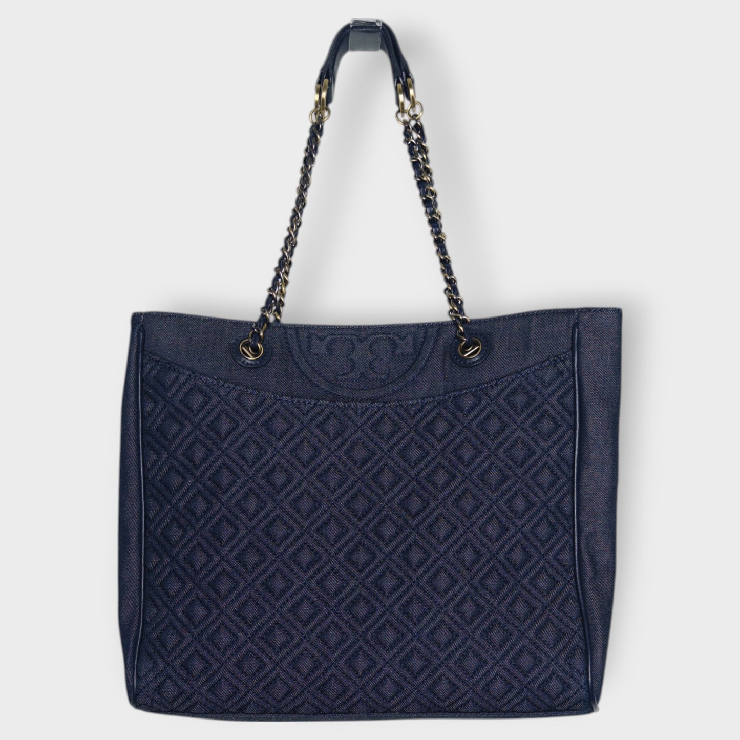 Blue Denim Quilted Tote