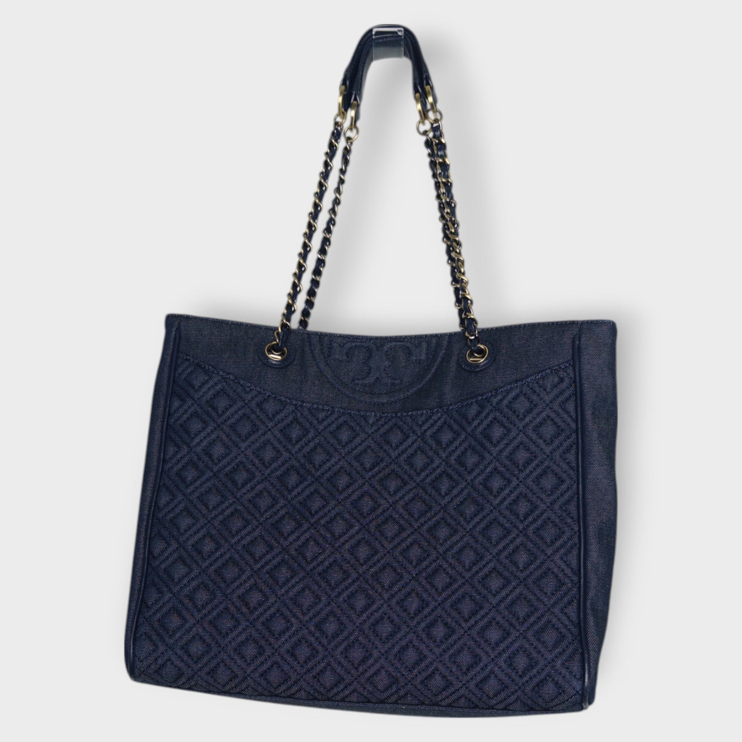 Blue Denim Quilted Tote