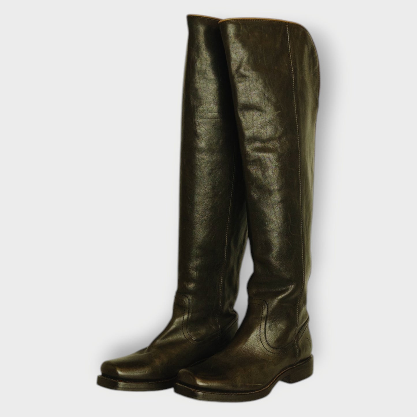 Back Zip Knee High Boots