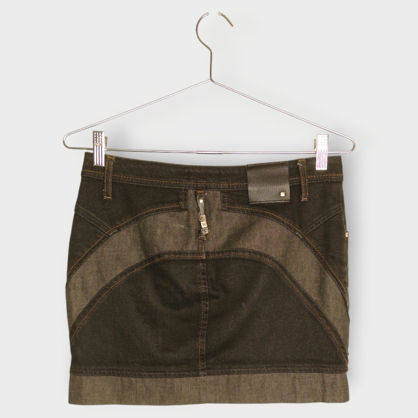 Panelled Denim Mini
