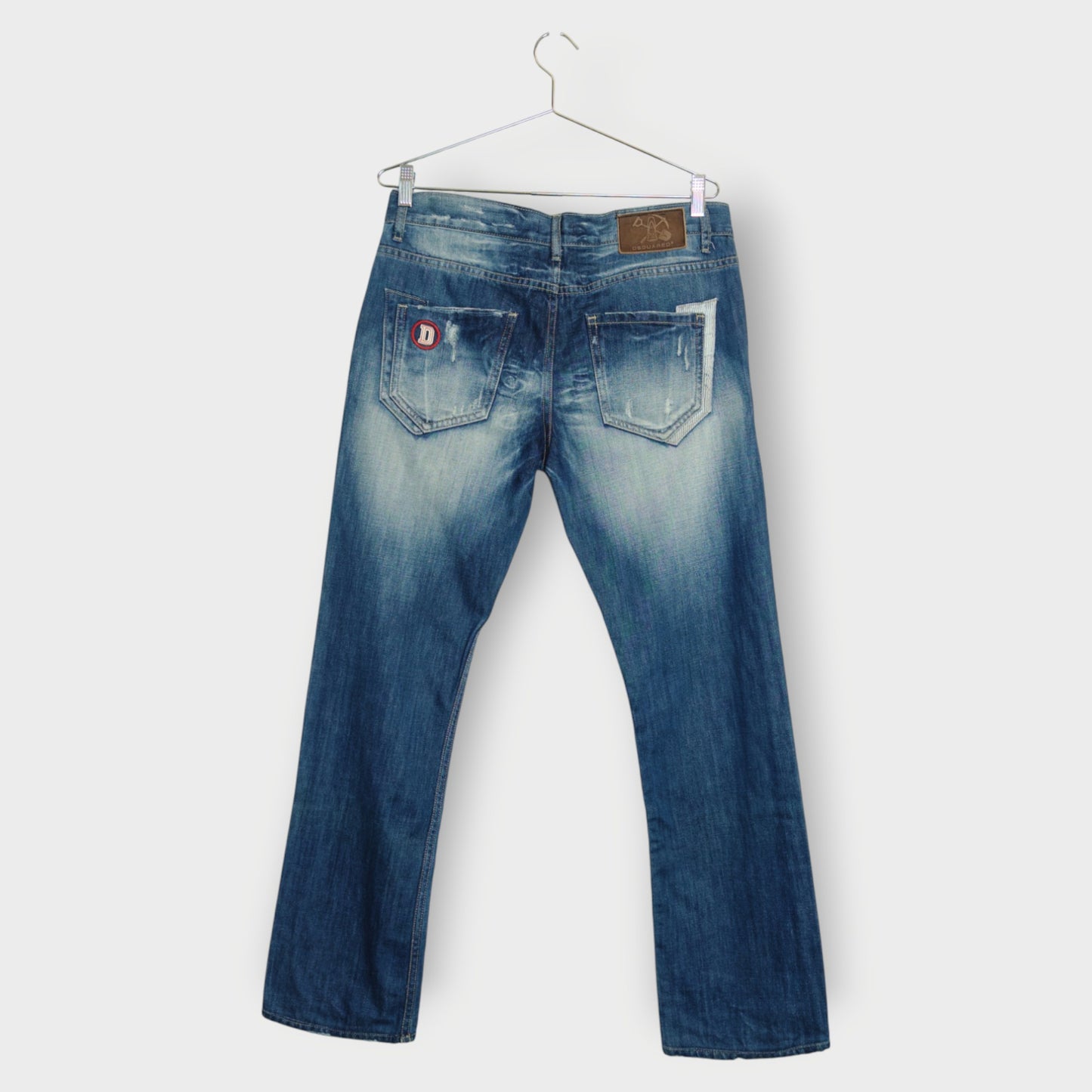 Mid Wash Distressed Jeans