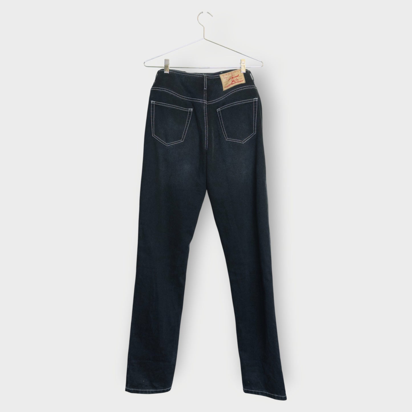 Deep V Cut Out Jeans