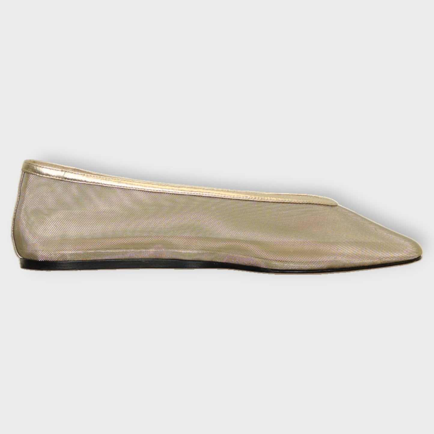 Mesh Square Toe Flats