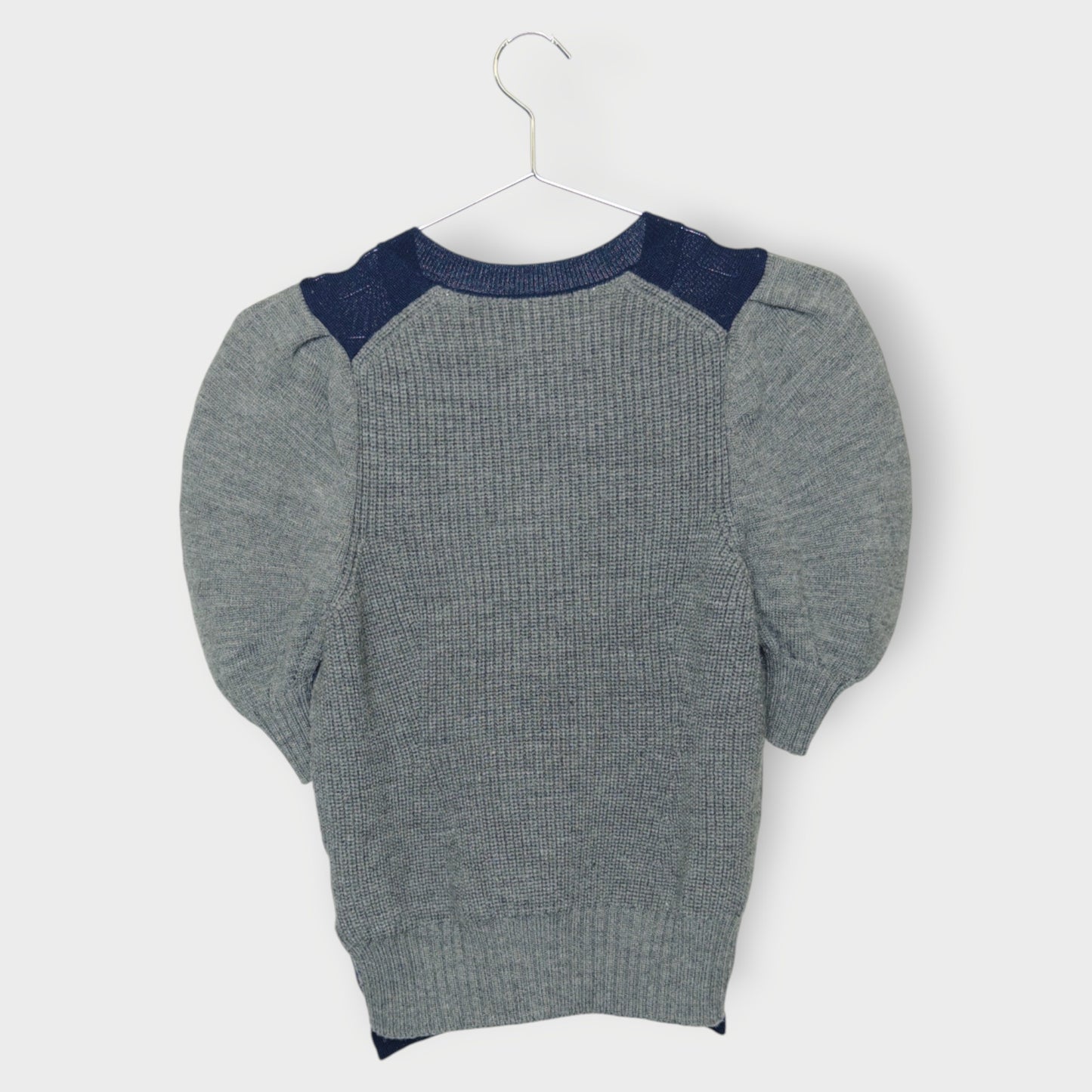 Short Puff Sleeve Cardigan