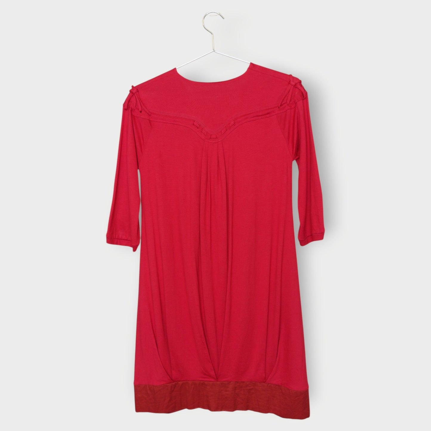 Half Sleeve Button Front Dress