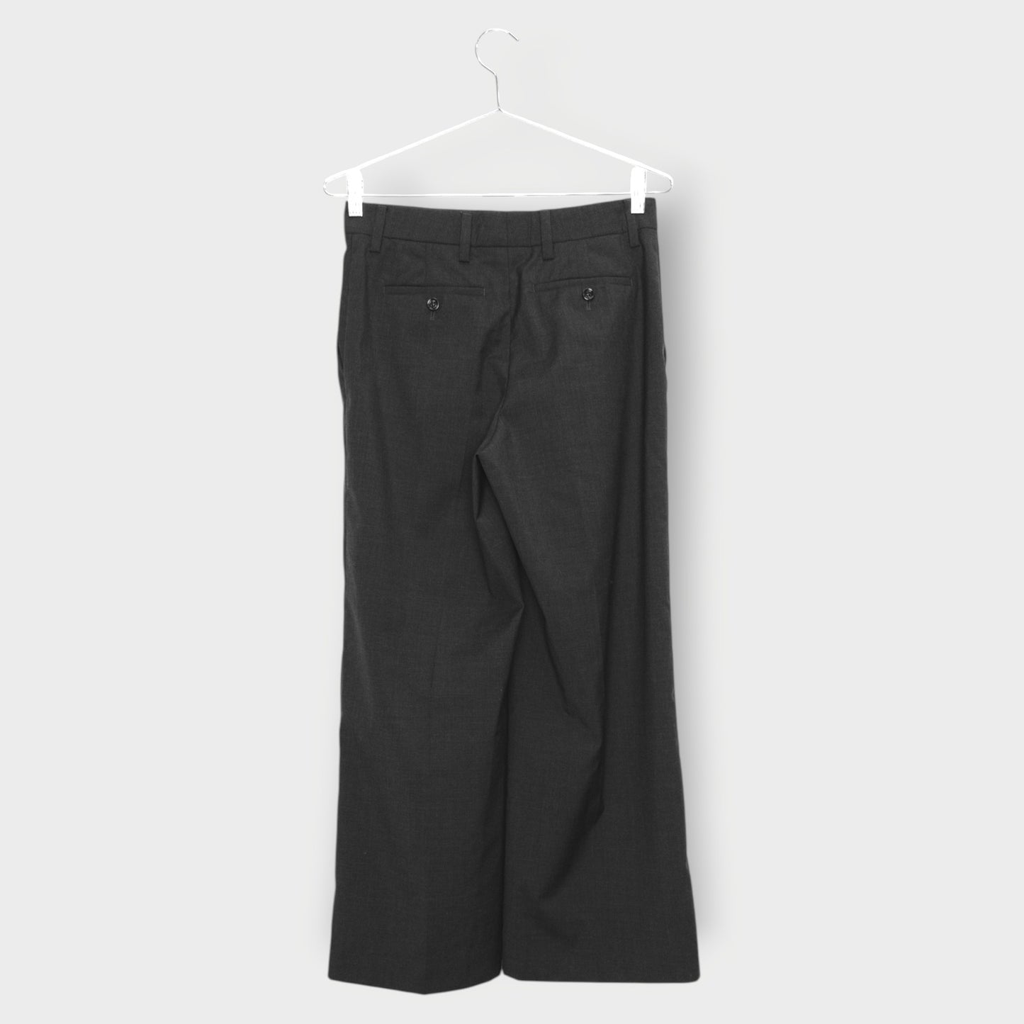 Wool Wide Leg Trouser