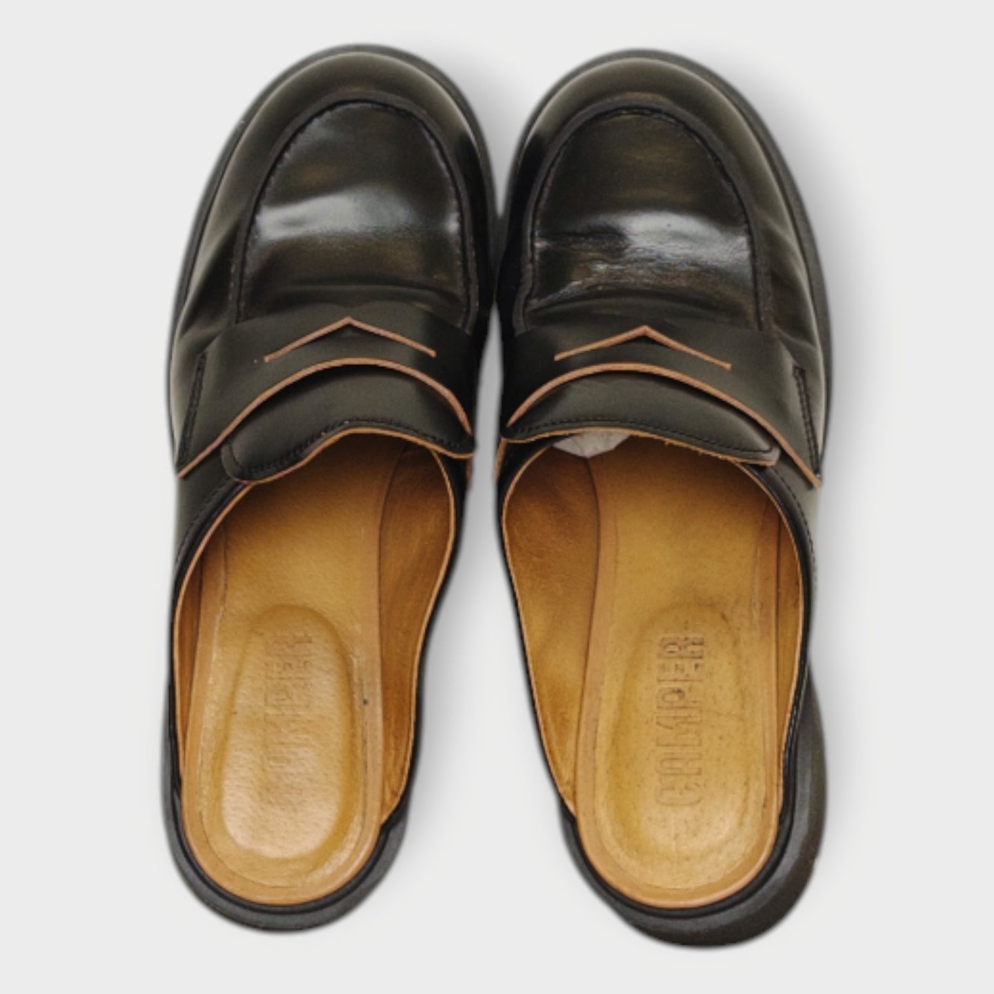 Heeled Backless Loafers