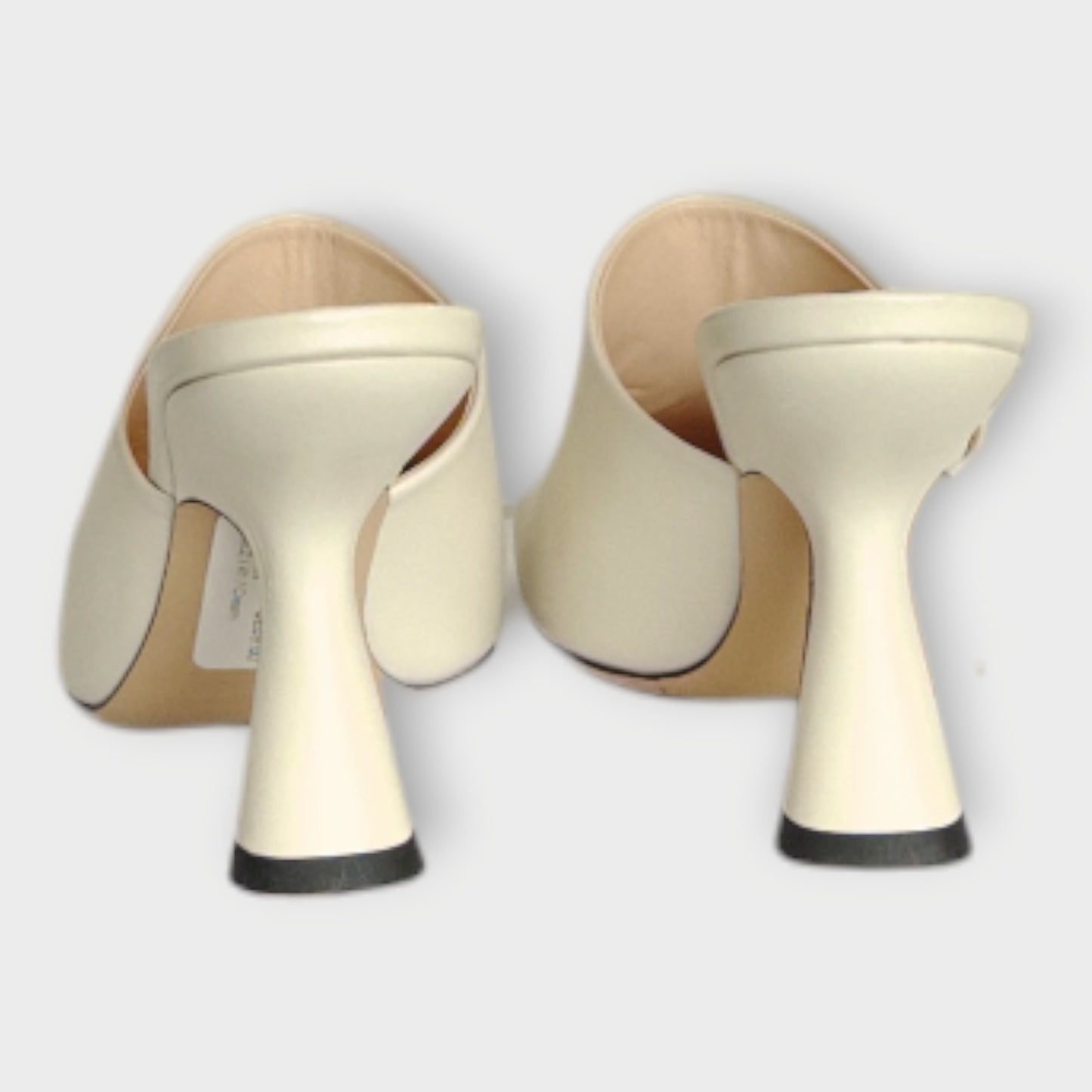 Square Toe Leather Mules