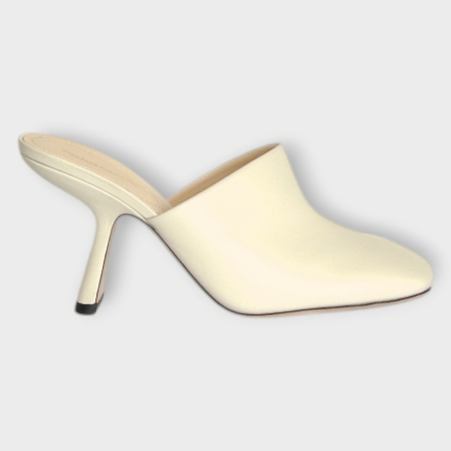 Square Toe Leather Mules