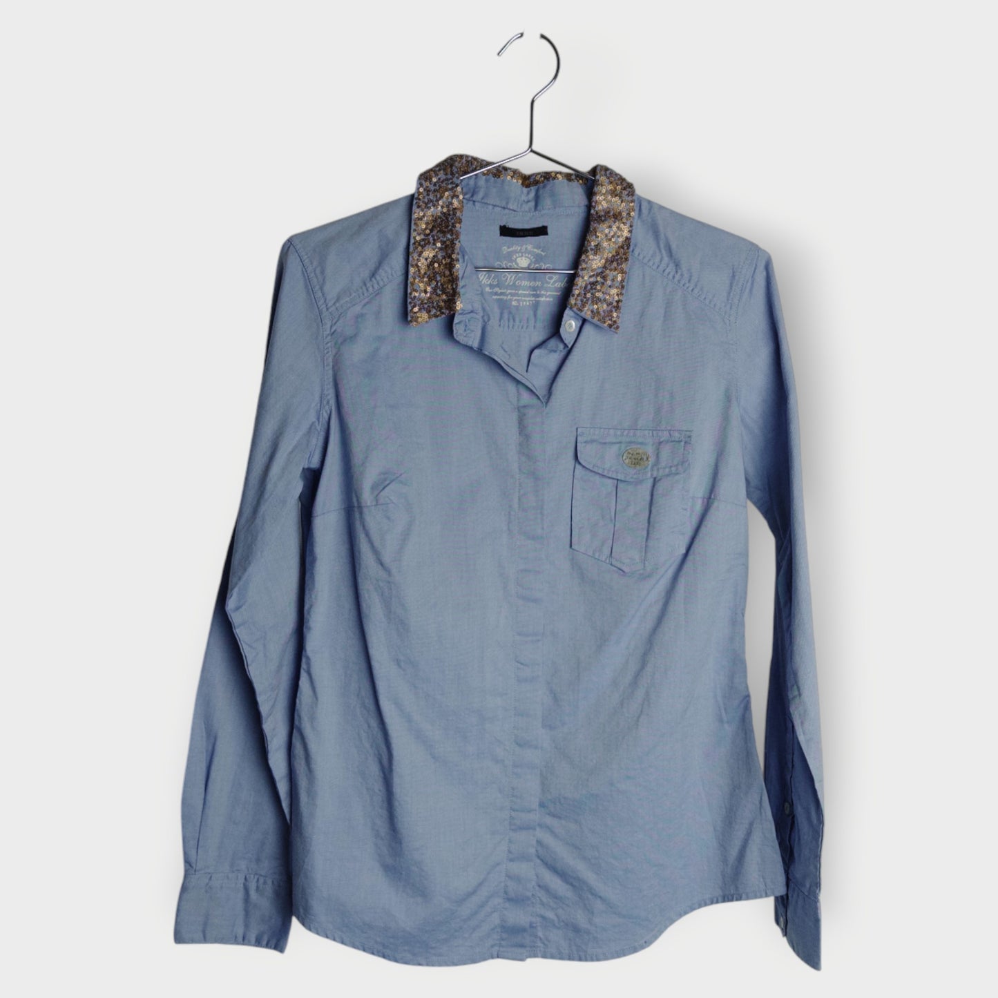Sequin Collar Shirt