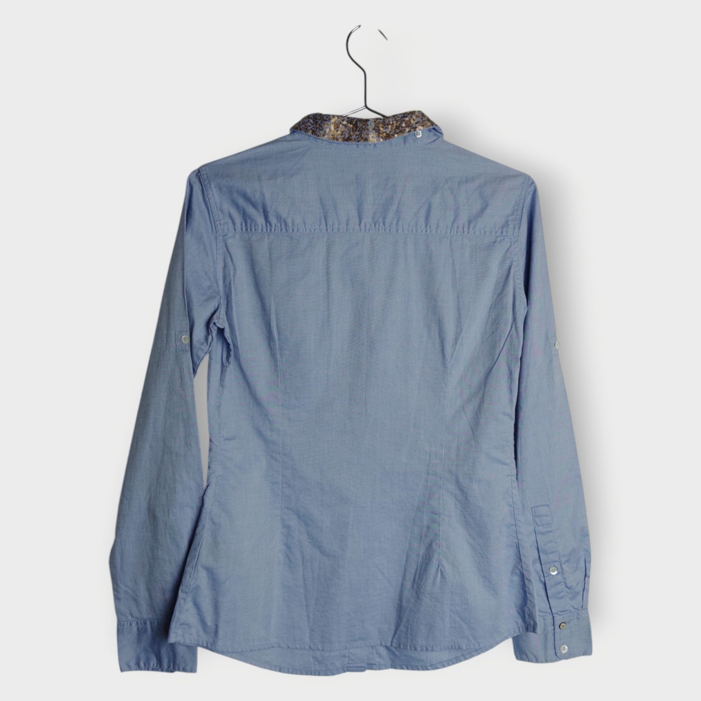 Sequin Collar Shirt