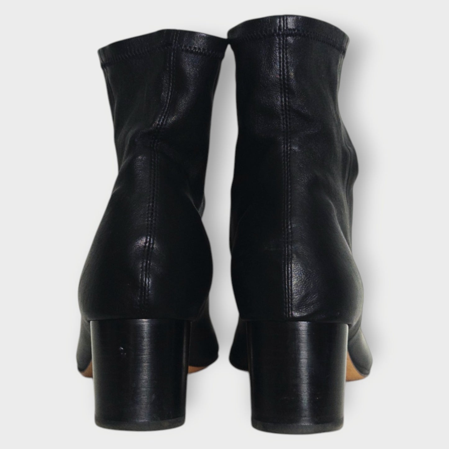 Scrunch Leather Laeden Sock Boot