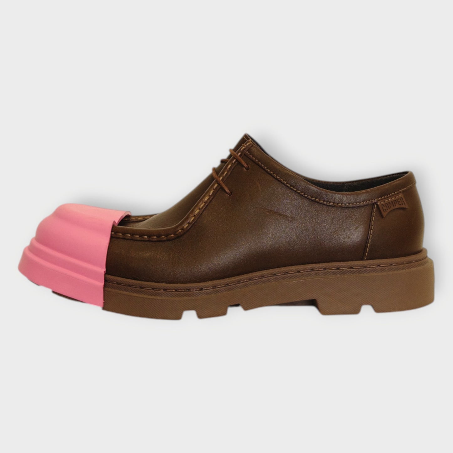 Leather Rubber Cap Boat Shoe