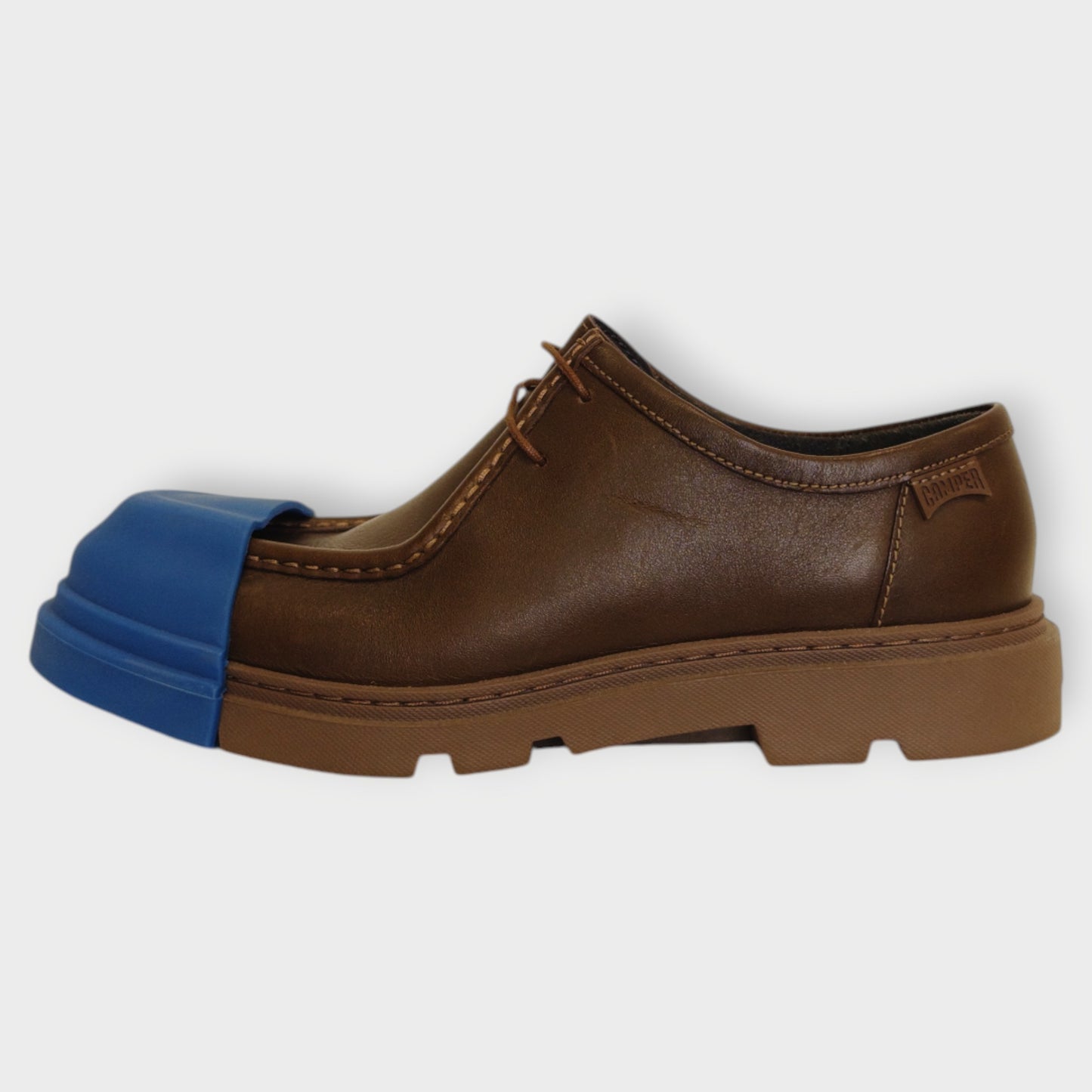 Leather Rubber Cap Boat Shoe