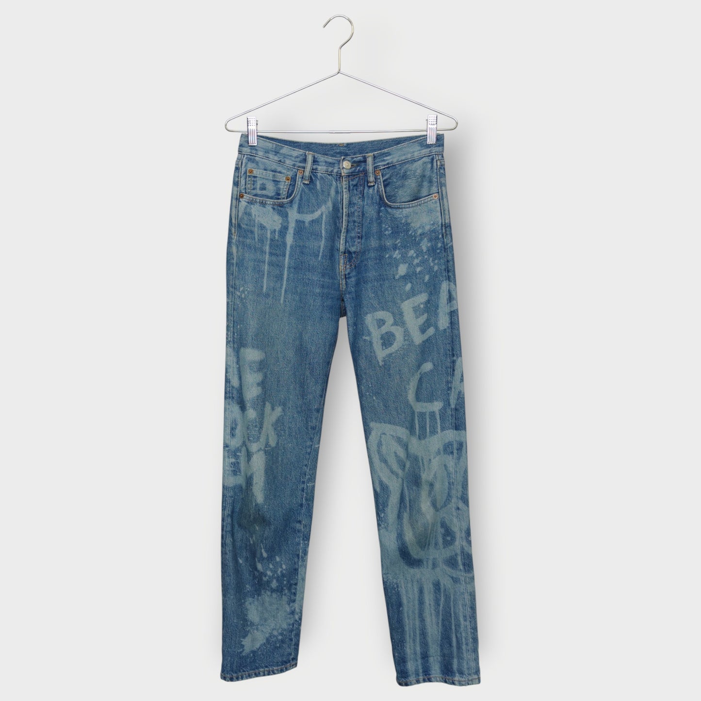 Denim Bleach Print Jean