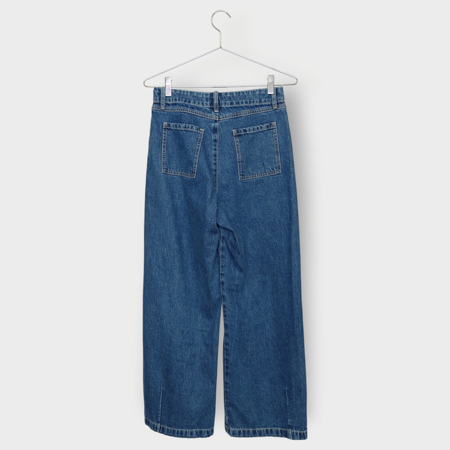 Front Pocket Wide Leg Jeans