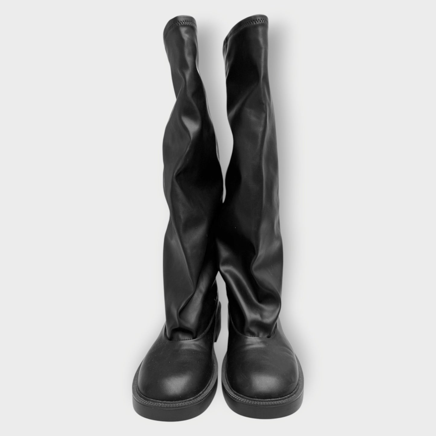 PU Knee High Jett Boots