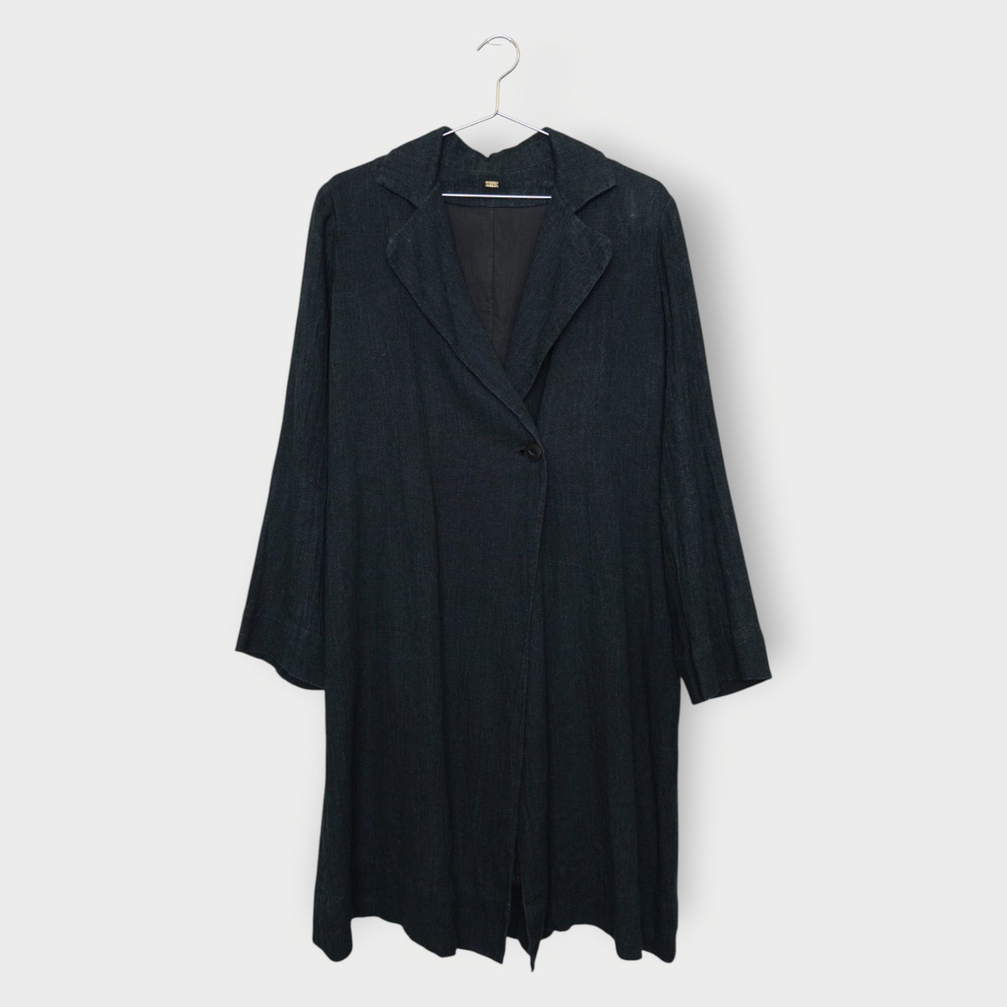 Linen Cotton Longline Blazer Coat