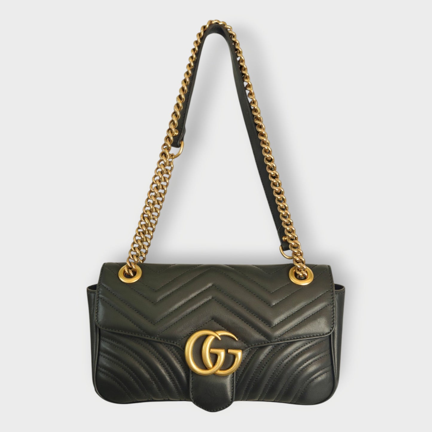 Small GG Marmont Leather Flap Bag