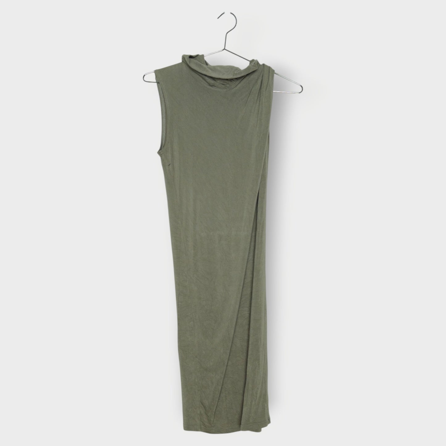 Jersey Roll Neck Sleeveless Dress