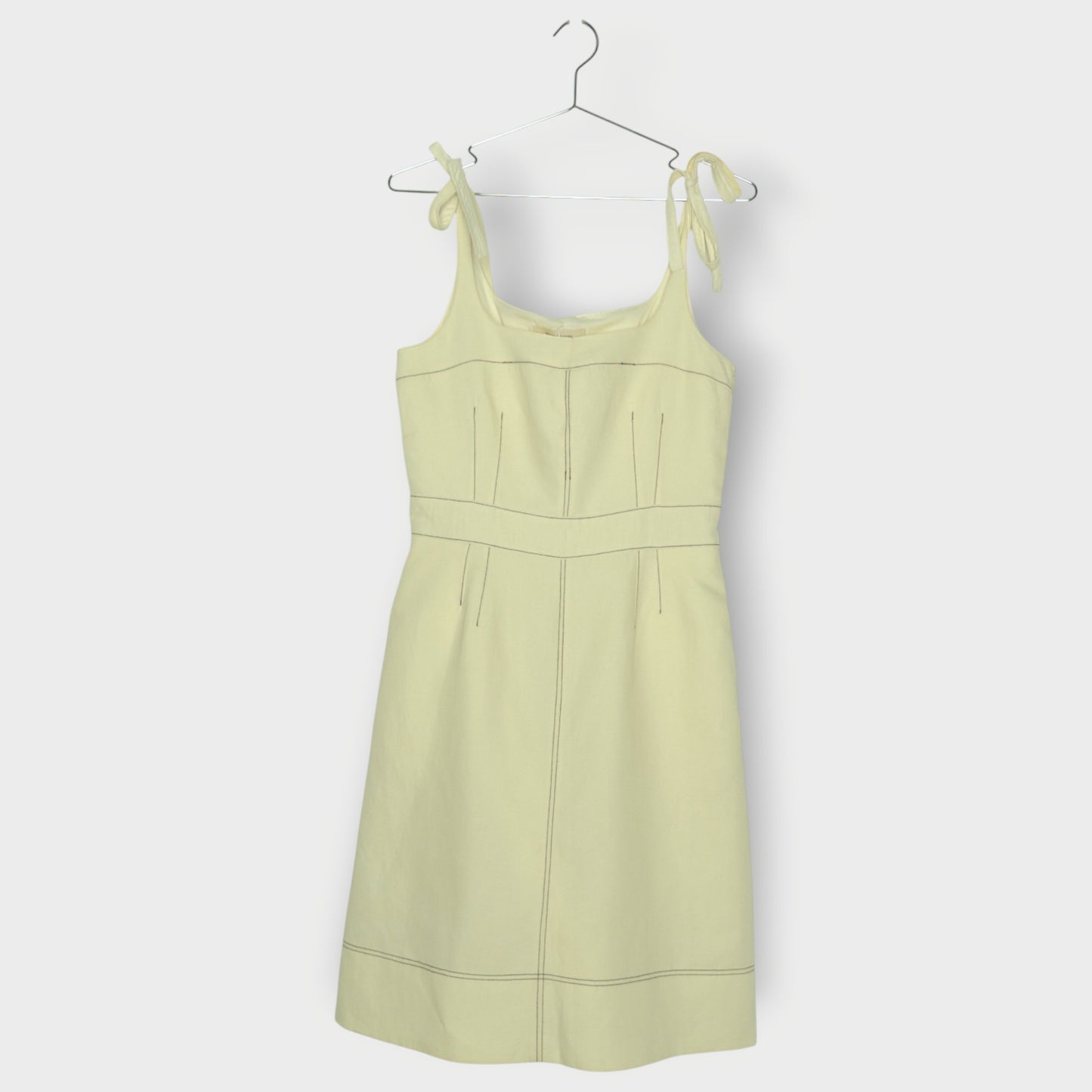 Topstitch Midi Dress