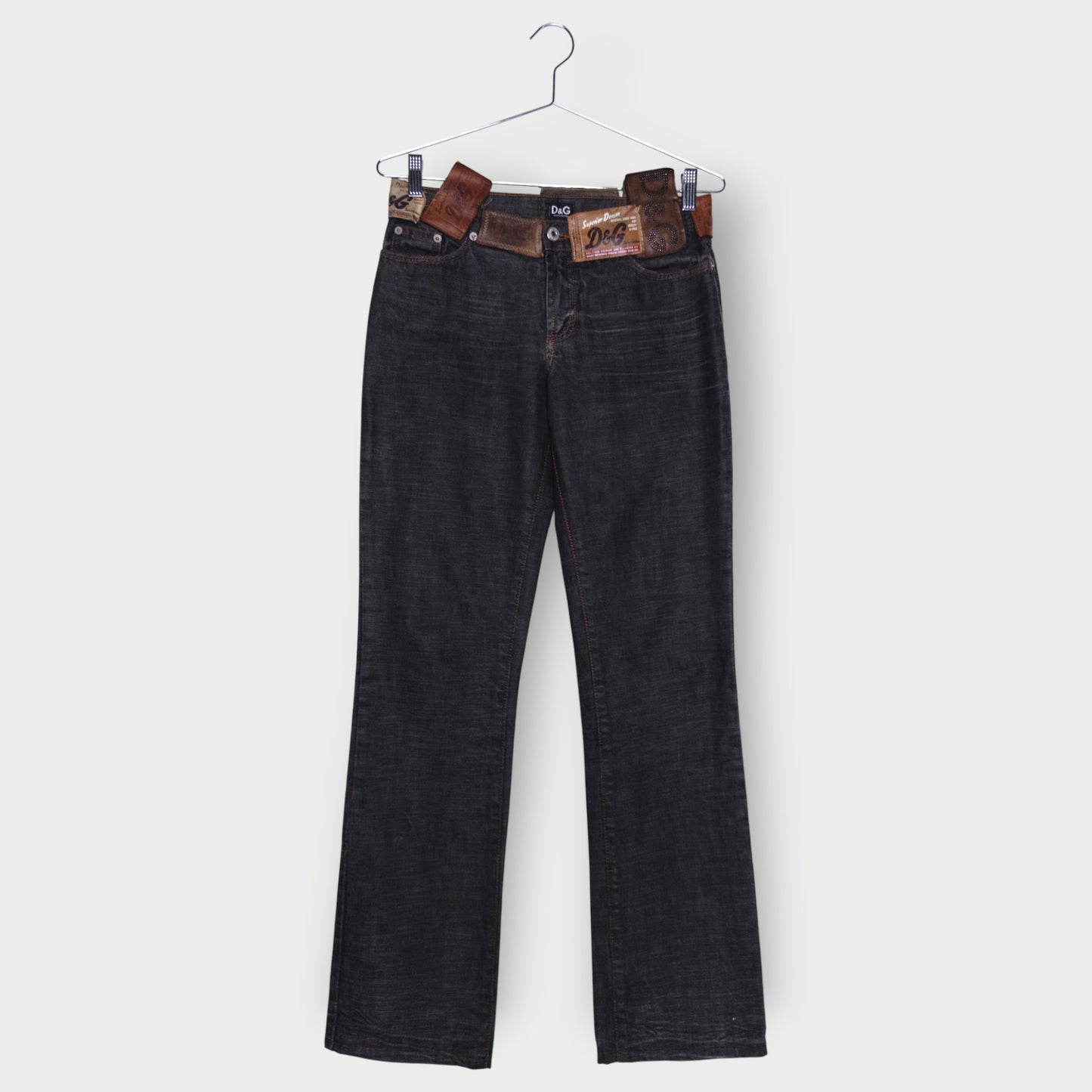 Patch Belt Jeans