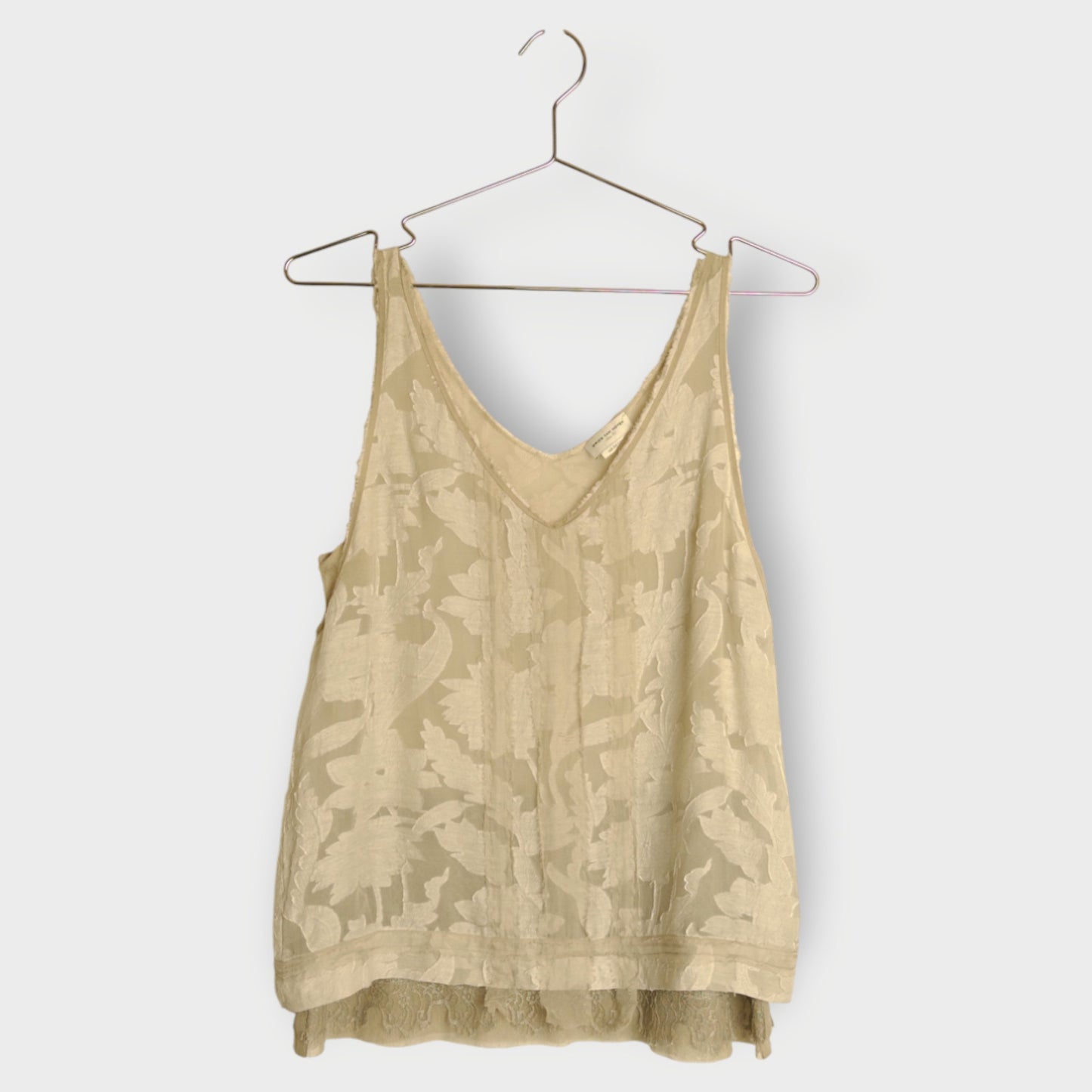 Leaf Silk & Linen Top