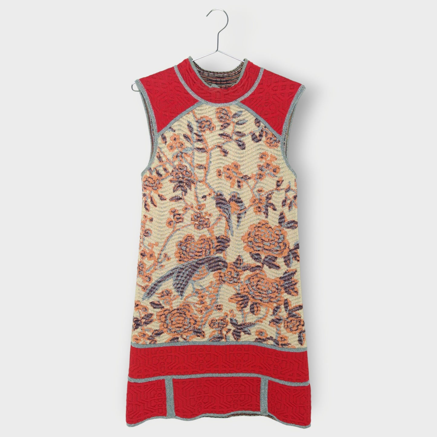 Lurex Mock Neck Dress