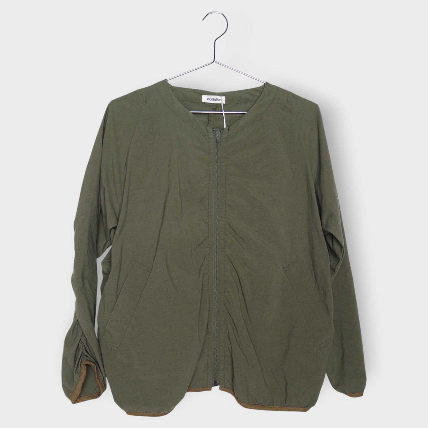 Ruched Zip Up Jacket
