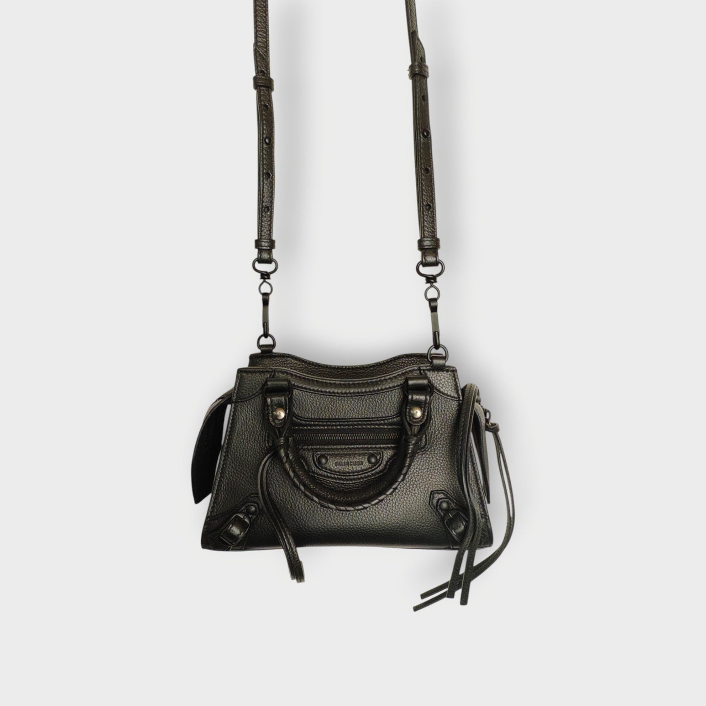 Leather Nano City Bag