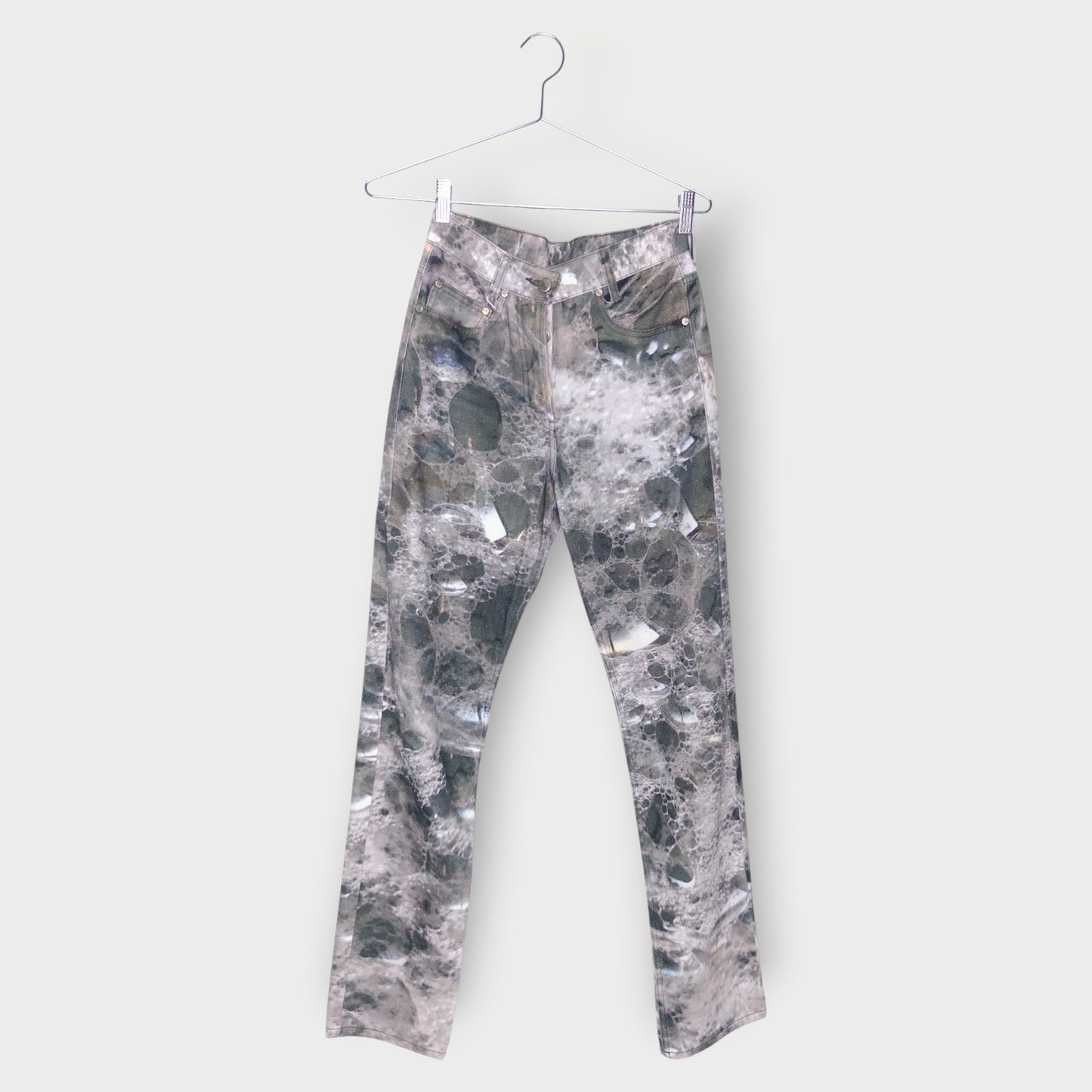 Bubble & Water Print Jeans