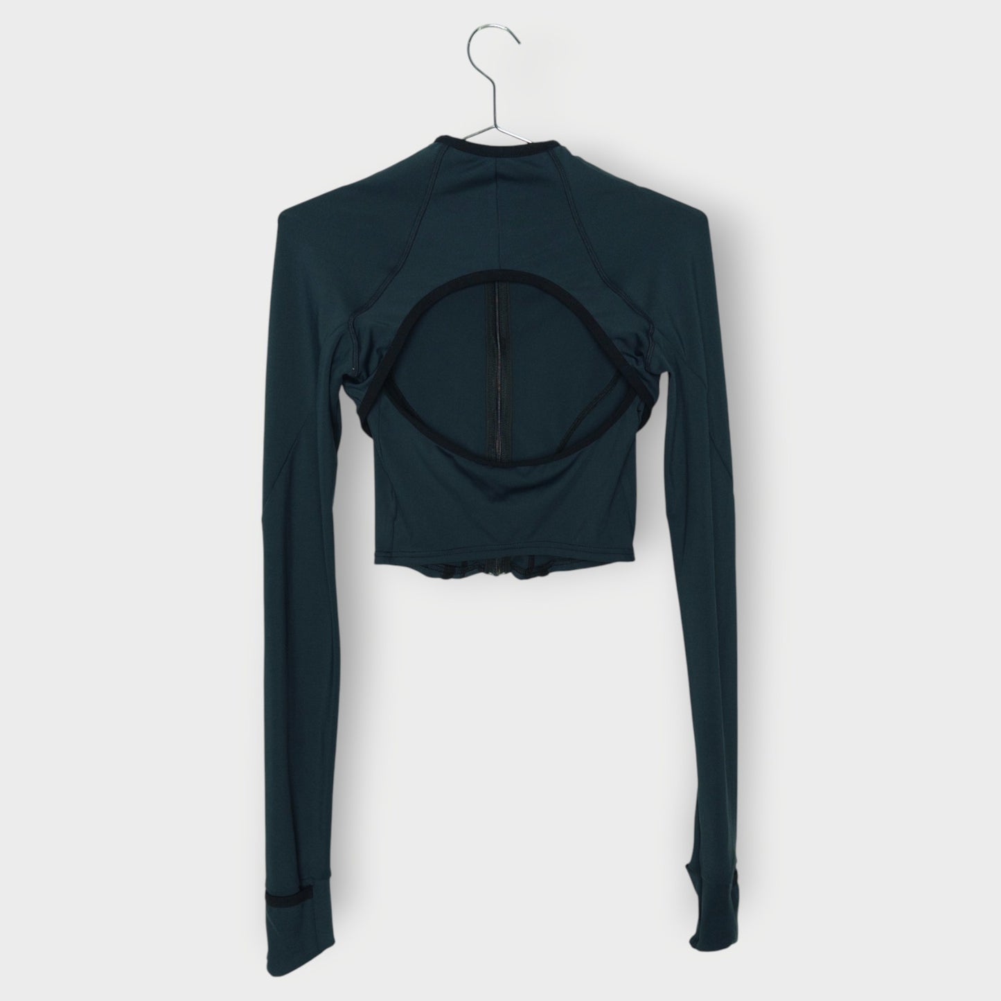 Open Back Stretch Zip Top