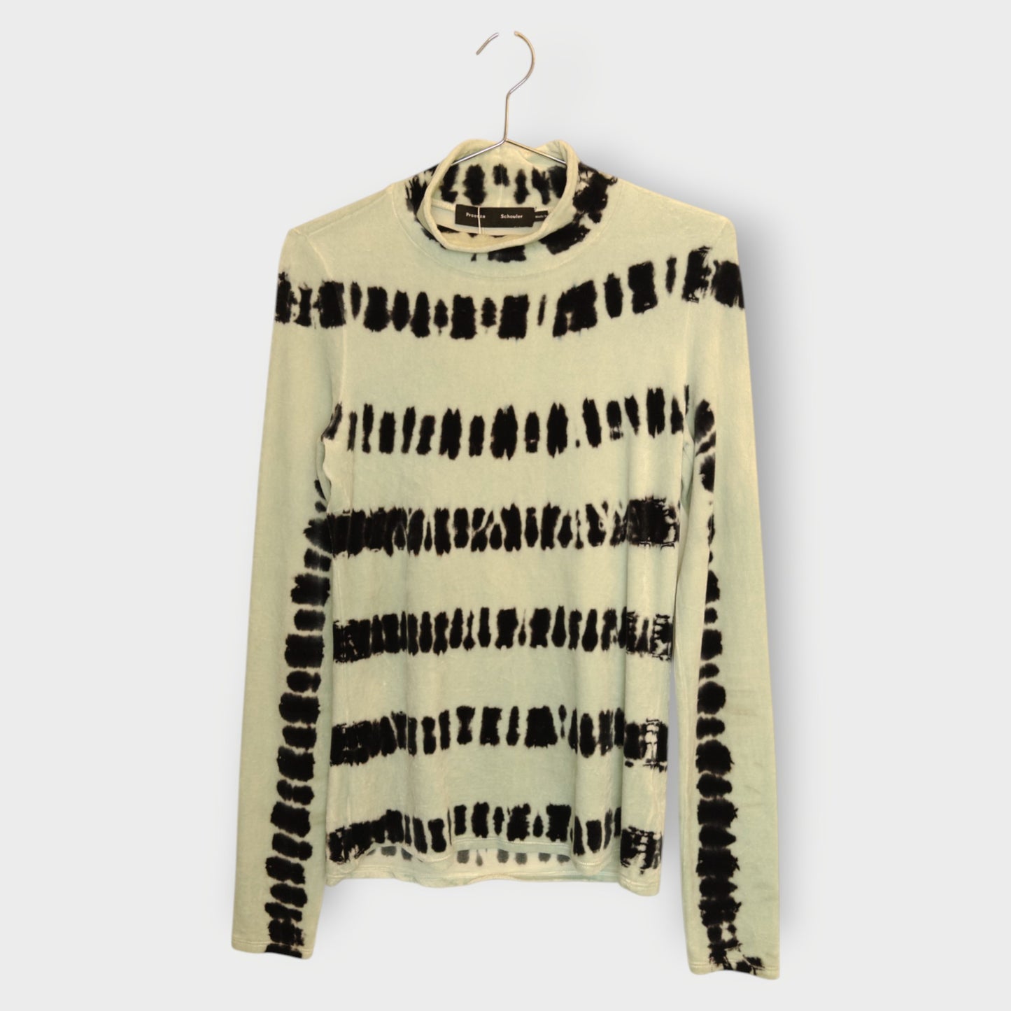 Tie Dye Velvet Turtle Neck Top