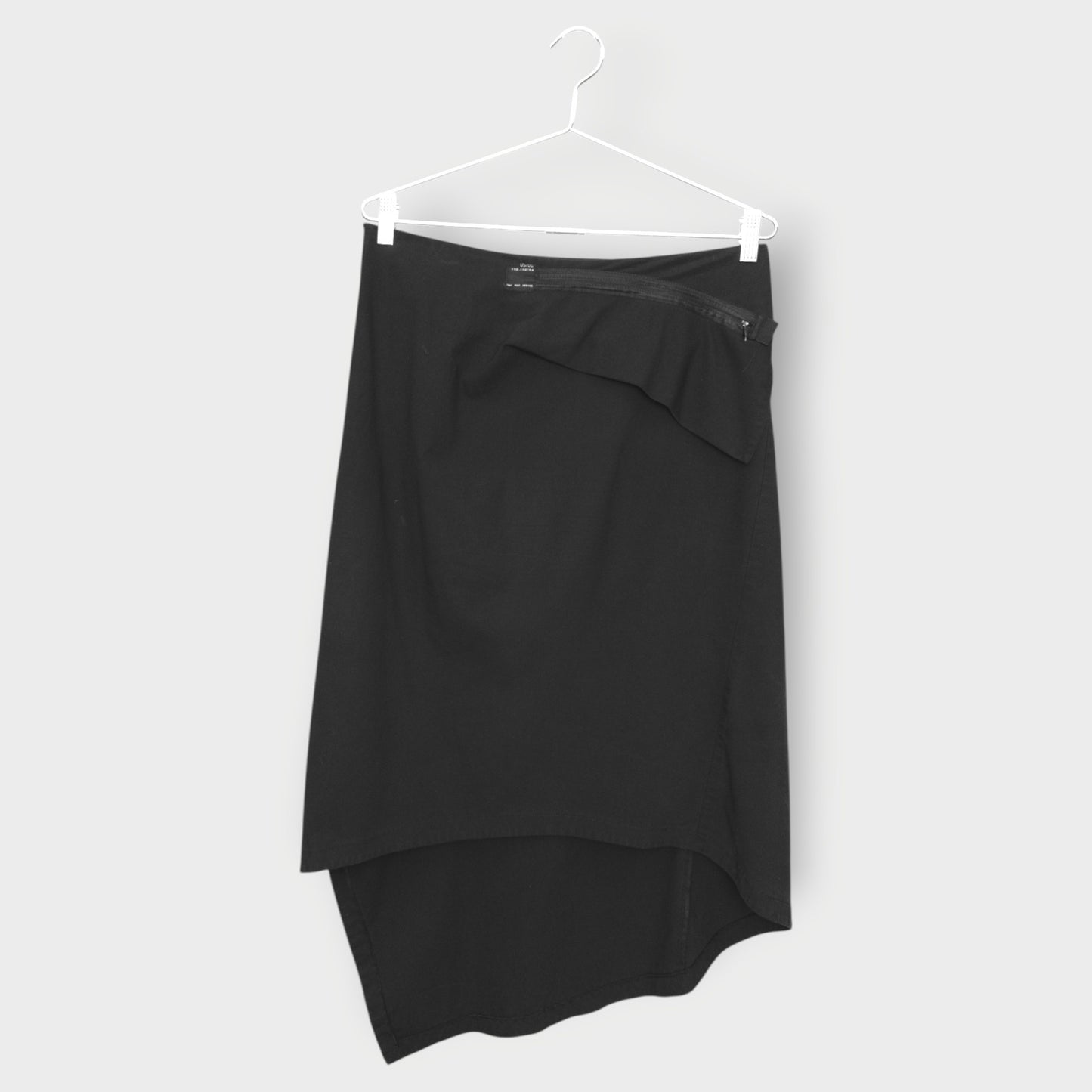 Pocket Detail Asymmetric Skirt