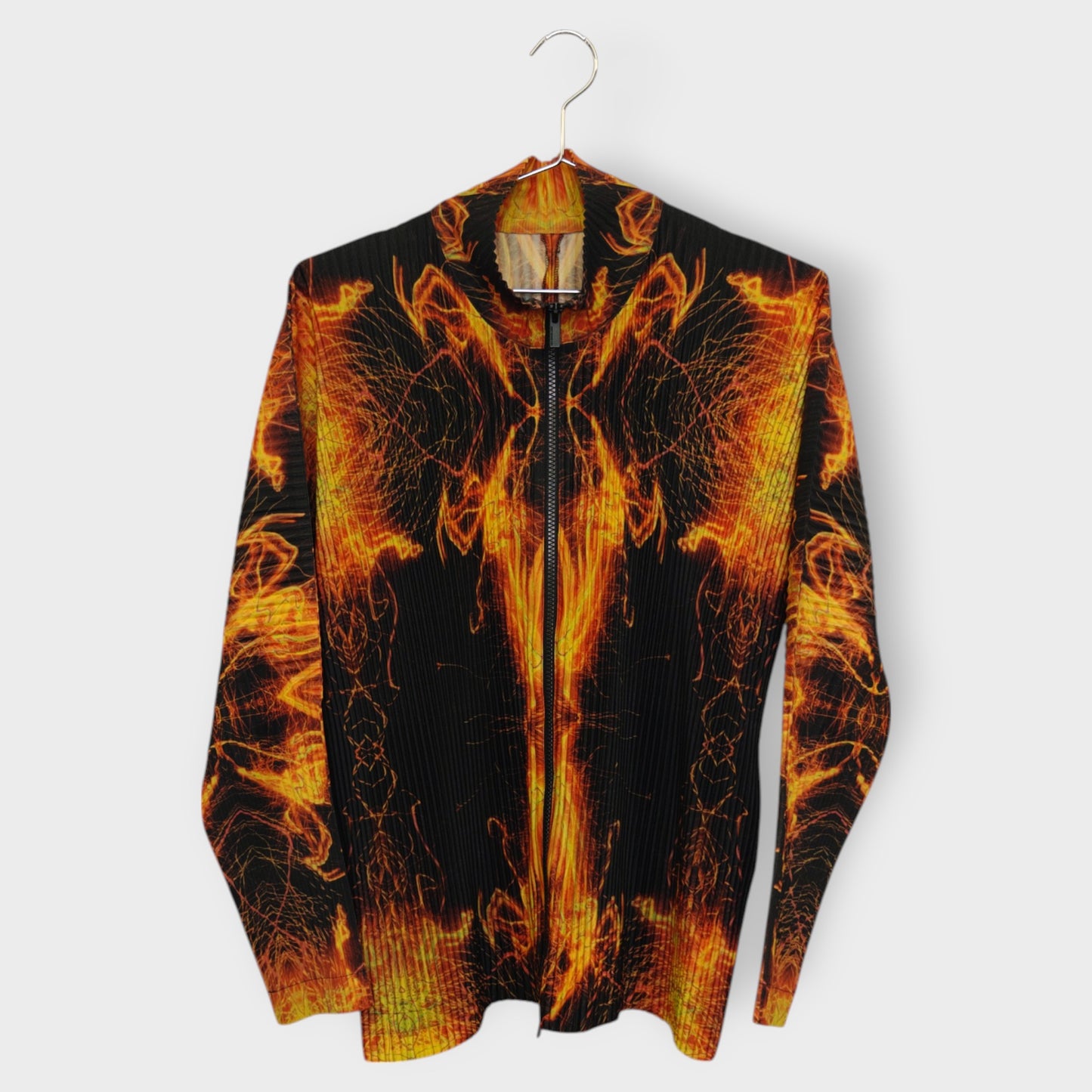 Fire Perma Pleat Zip Jacket
