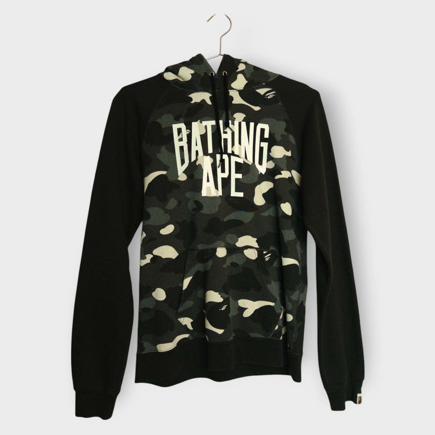 Camo Logo Print Hoodie
