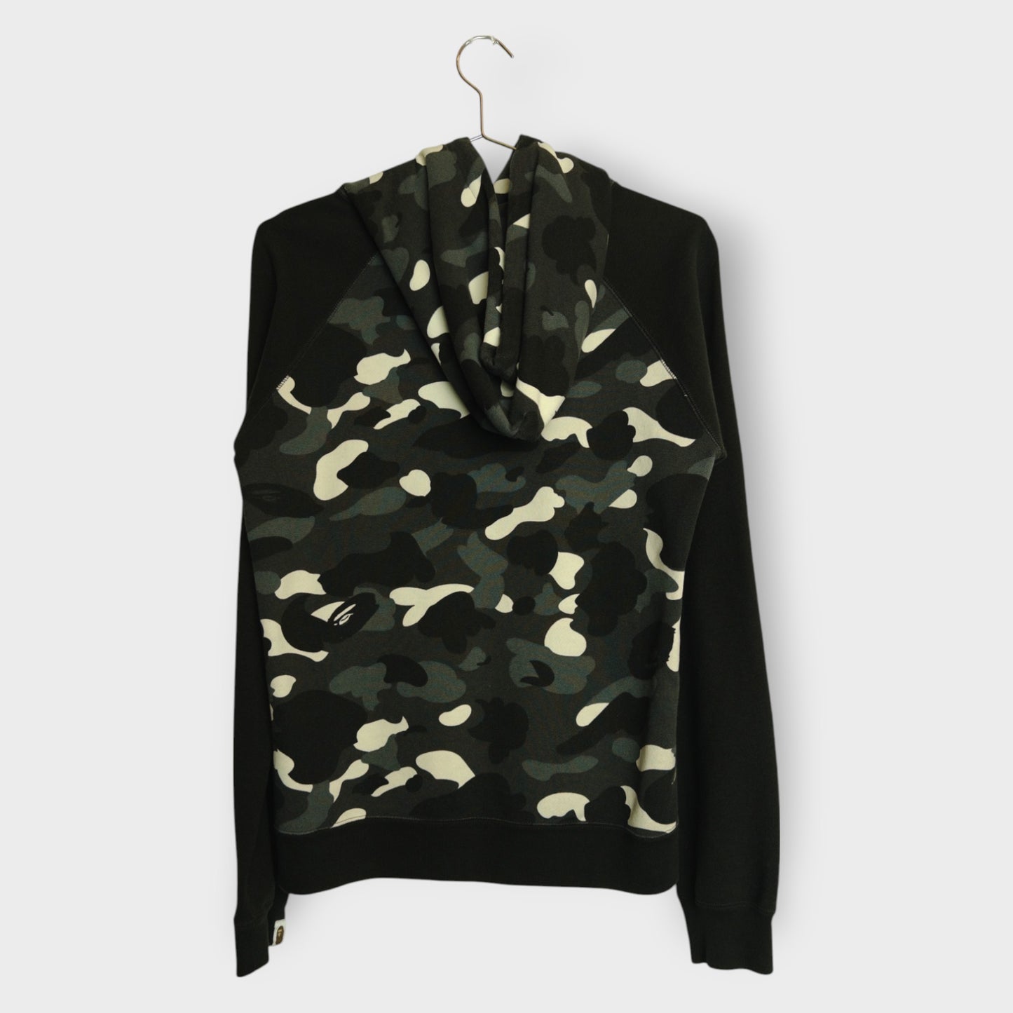 Camo Logo Print Hoodie