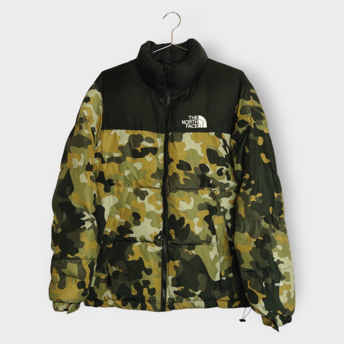 Camo Nylon Puffer Coat