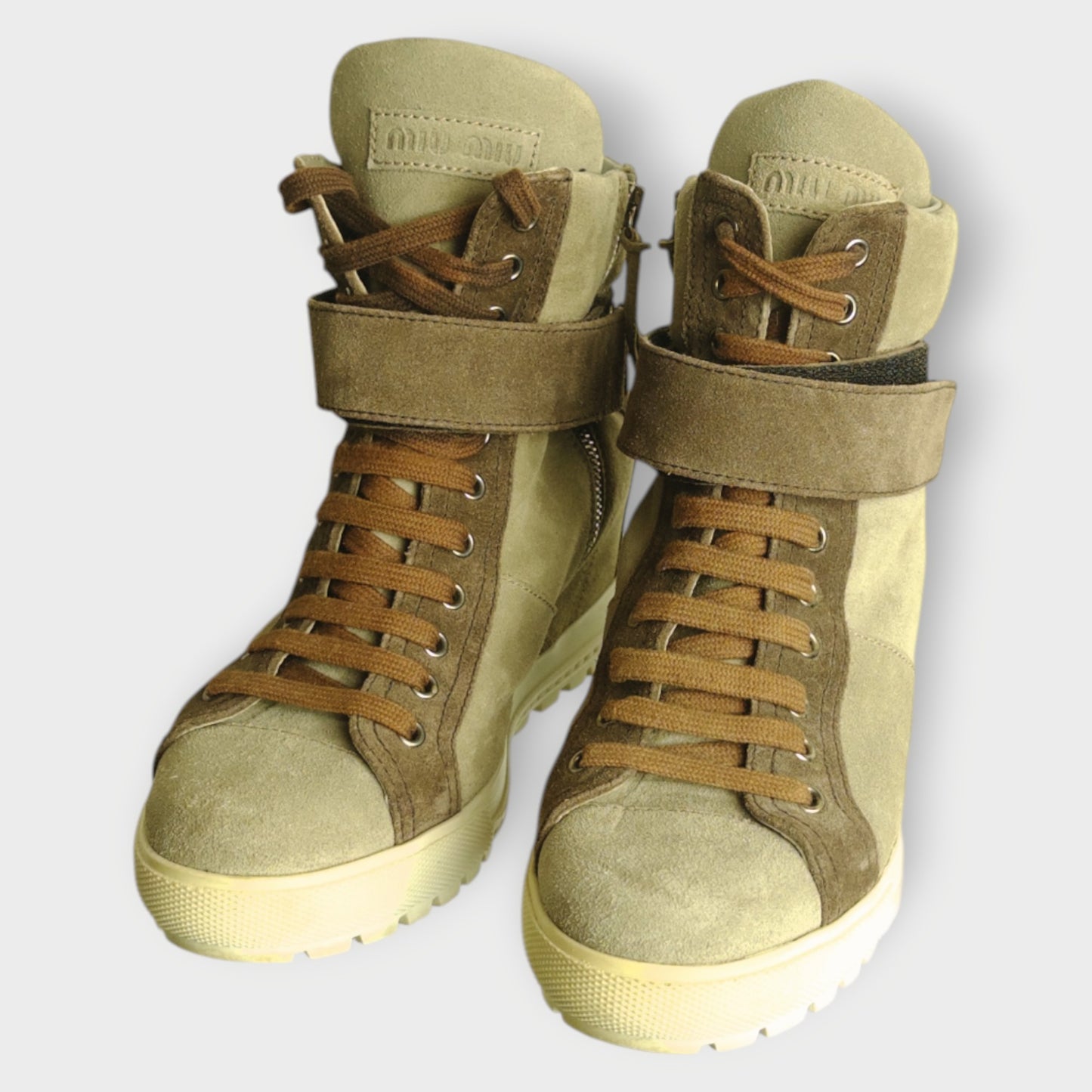Suede Sneakers Wedges